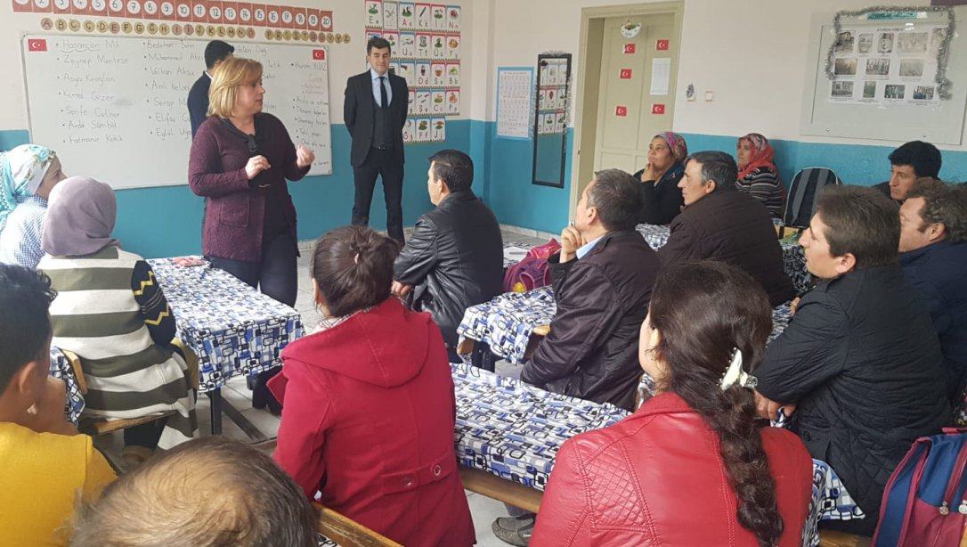 İlçe Milli Eğitim Müdürümüz Nuray KABAŞ Çayboyu Mehmet Koçar İlkokulunda veli toplantılarına katıldı.